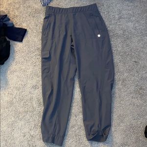 dark purple athletic joggers